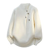 Unisex Turtleneck Sweater Oversized Button Detail Knit Pullover 2026