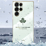 Electroplated Maple Leaf Case For Samsung Silicone Cover