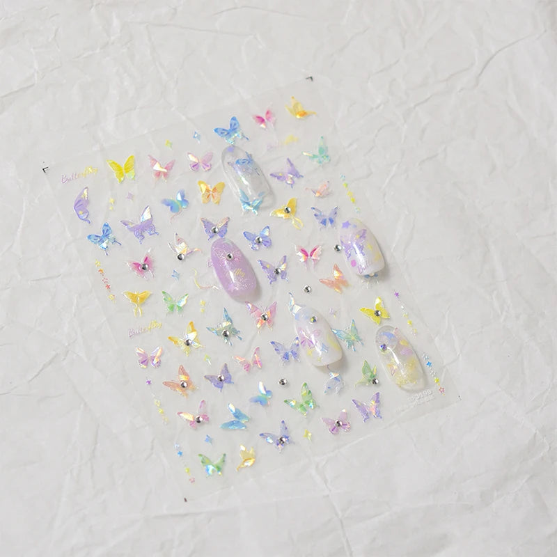 Bronzing Gilded Butterfly Nail Art