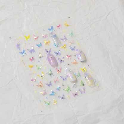 Bronzing Gilded Butterfly Nail Art