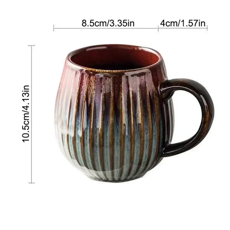 480ml Japanischen stil Ofen Glasur Kaffeetasse Tasse Büro Haushalt Frühstück Milch