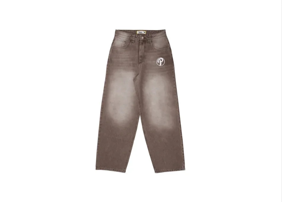 Gothic Harajuku Y2K Baggy Jeans for Men Streetwear Trousers