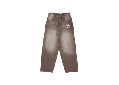 Gothic Harajuku Y2K Baggy Jeans for Men Streetwear Trousers