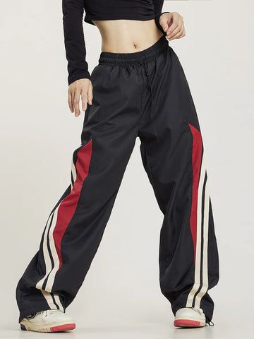 Y2K Vintage Patchwork Track Pants for Women