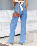 Y2K High Waist Jeanshose Baggy Straight-Leg Retro Style