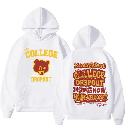 Kanye West College dropout hoodie music hoodie fashion trend unisex
