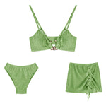 Sommer Badeanzug Damen Sexy Bikini Set Sexy Badeanzug Cover Rock 