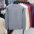 Mens Mock Neck Knit Sweater Winter Pullover Solid Turtleneck Top