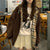 Oversized Brown Zip Up Hoodie Women Lattice Stitching Fall Jacket