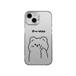 Bear Matte Transparent Colors Funny PhoneCase For iPhone Camera Bumper Cover