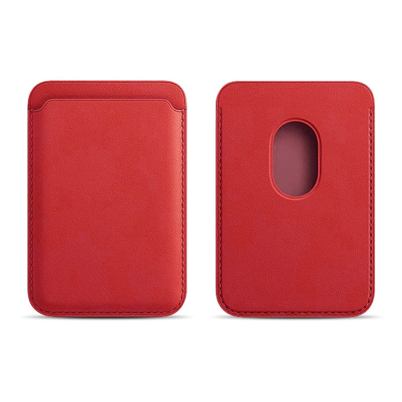 Leather Wallet Magnetic For Magsafe For iPhone Magnet Card Holder