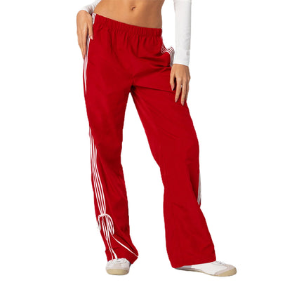 Women’s Loose Striped Sweatpants with Pockets