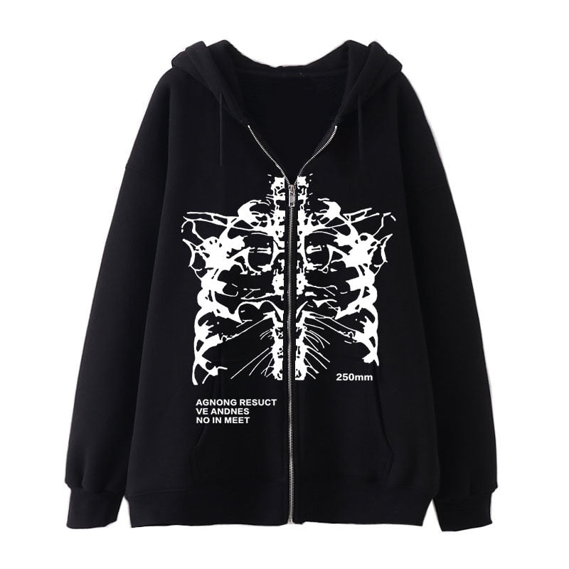 Women Vintage Gothic Streetwear Hoodies Harajuku Y2k