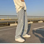 High Street Loose Casual Pants Men's Jeans Denim