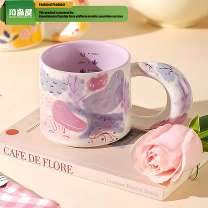 Mug High-Value Ceramic Mugs Niche Design Girls Office Mugs Home Coffee Cups