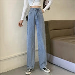 2024 women's denim women's miscellaneous straight pants