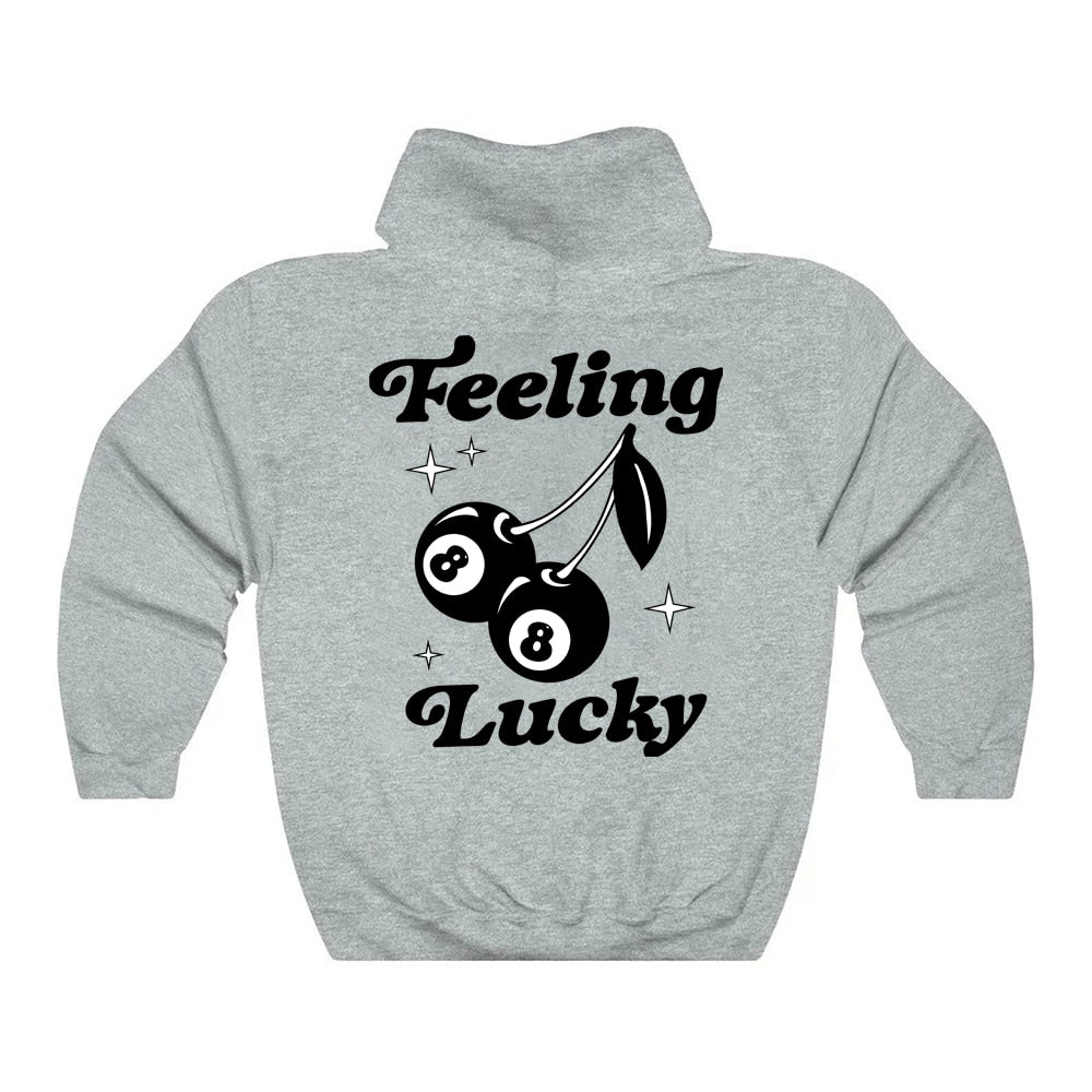 Hoodie Trendy Retro 8 Ball Cherries Sweatshirt Hoodie Girl