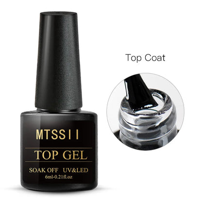 6ml Nail Polish Top Coat UV Gel Nail Polish No Wipe Top