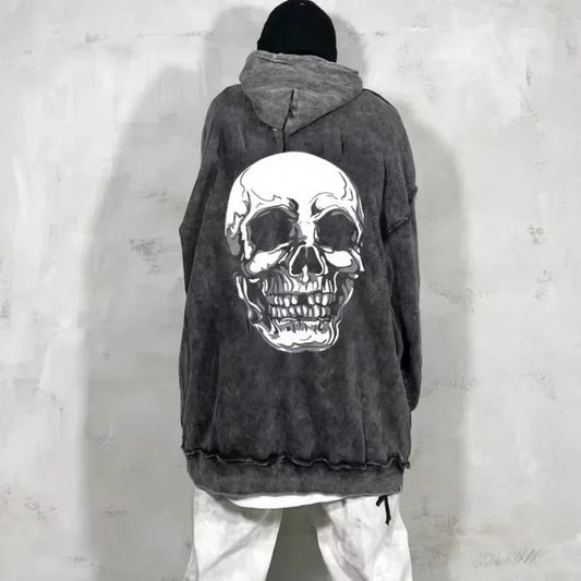 Sweatshirts for Man Hoodies Graphic Men's Clothing Hooded Skull