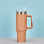 Edelstahl-Thermos-Vakuumbecher mit Griff, Tumbler, Termos-Tasse, Kaffeetasse