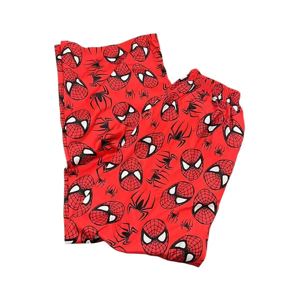 Hello Kitty Spider-Man Pajama Pants Loose Y2K Cartoon Gift Couple