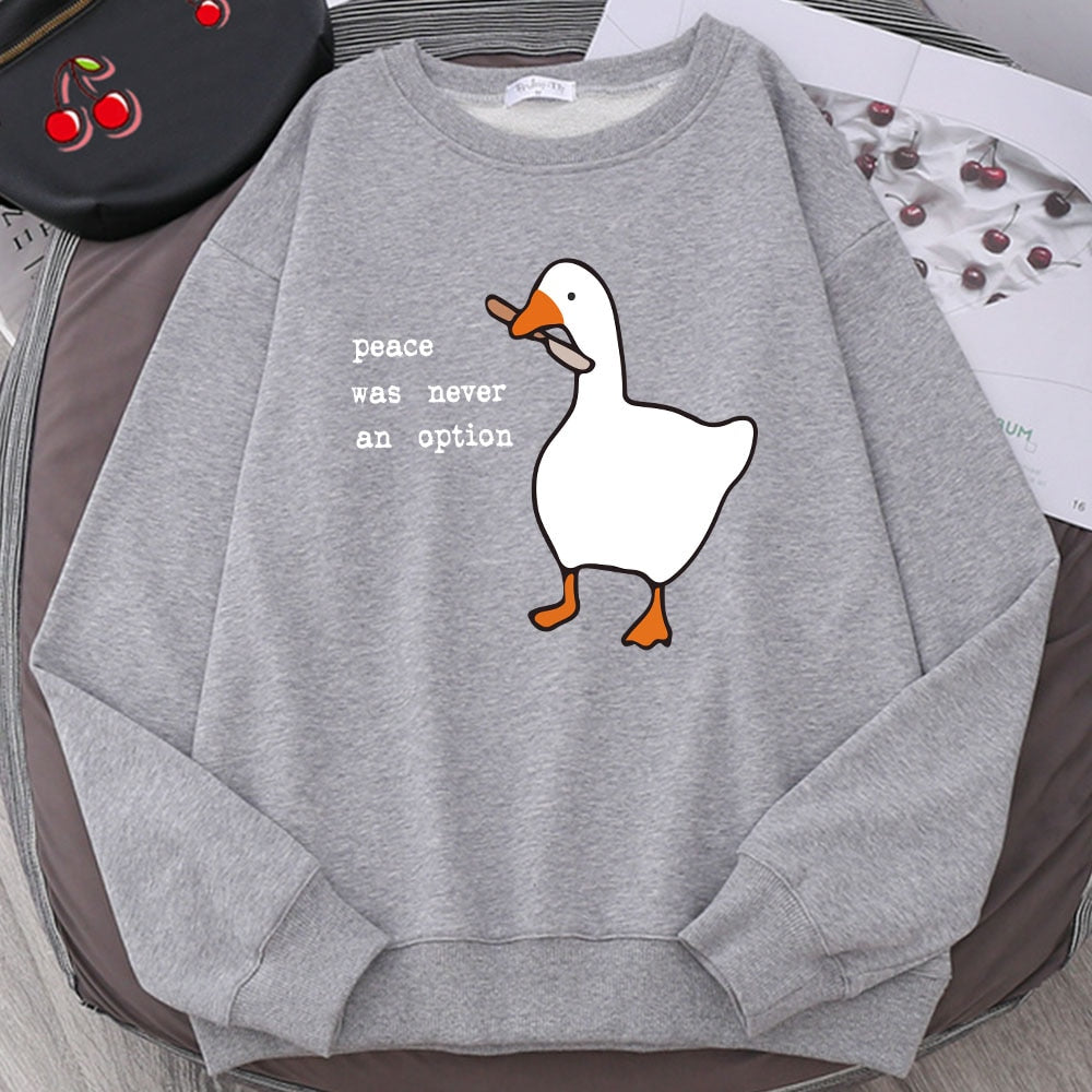 Trendige Sweatshirts mit Gänsedruck unterstreichen Ihr einzigartiges Mode-Statement