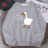 Trendy Goose Print Sweatshirts Embrace Your Unique Fashion Statement