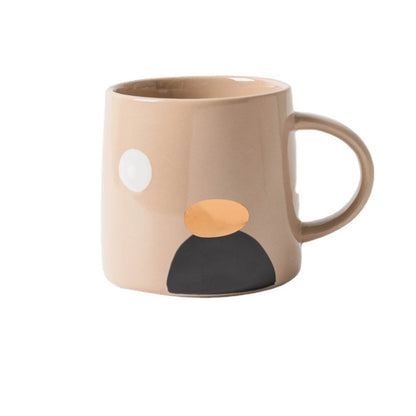 Mug creative semi-circular personalized coffee milk cup set