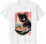 Watercolorful Cat Ramen Noodle Anime Manga Ramen Kawaii Cat