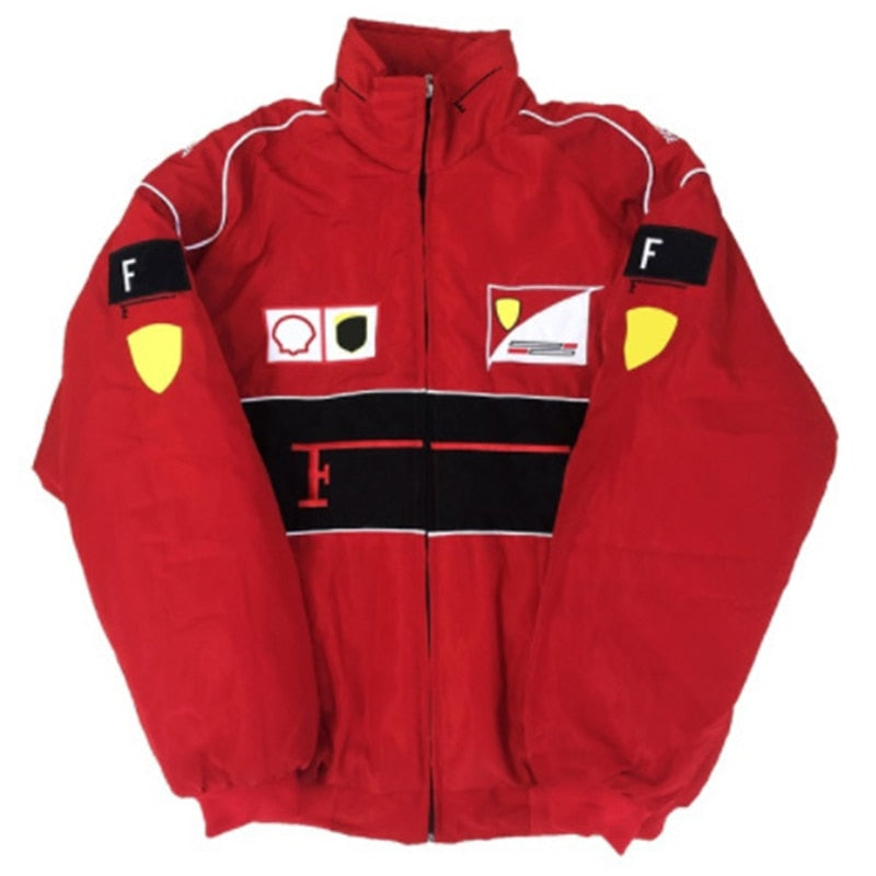 Men Jacket Locomotive Coat Casual Style Embroidery Riding Suit American Racing Suit