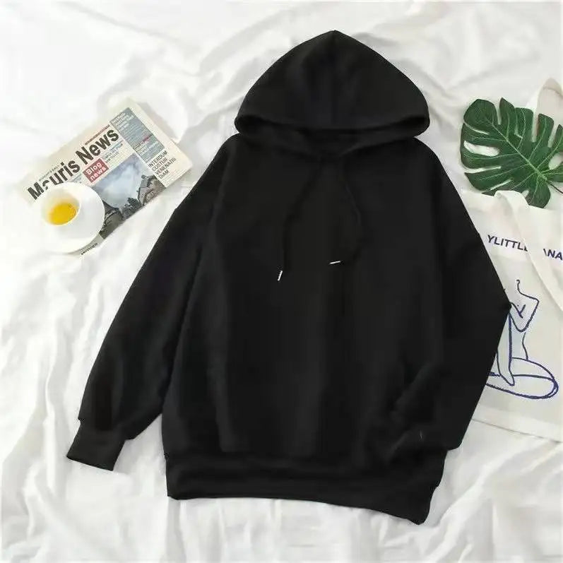 Letter Print Sweatshirt Women High Street Loose Vintage Hoodies Casual