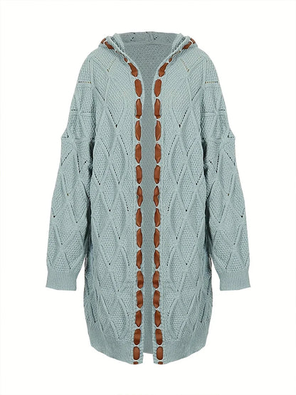 2024 Elegant Loose Hooded Cardigan for Women