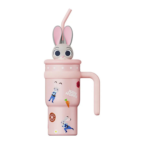 Disney Stitch Tumbler 700ml Insulated Stainless Steel with Straw