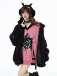 Loose Tassel Knit V-Neck Jacquard Lantern Sleeve Sleeves Sweater Autumn and Winter