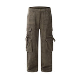 Brown Cargo Pants Wide Leg Baggy Pants