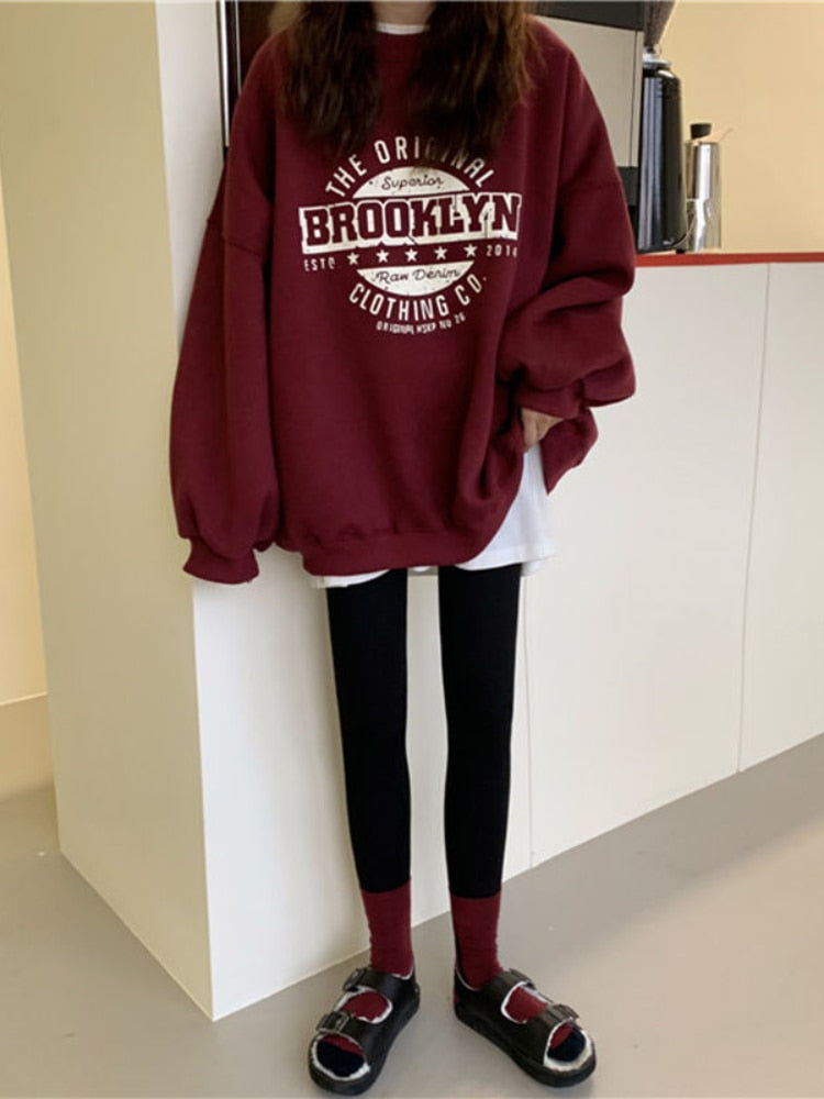 Harajuku Sweatshirts Damen Pullover Streetwear