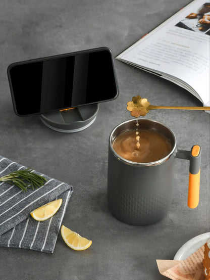 Becher mit Griff 304 Edelstahl Thermosmilchbecher Doppelschicht Kaffeetasse Teetasse