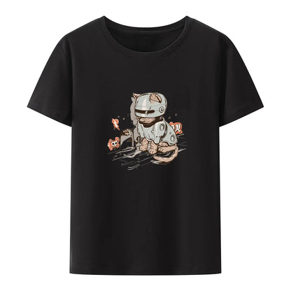 Preiswertes, interessantes Print-T-Shirt für Damen, lässig