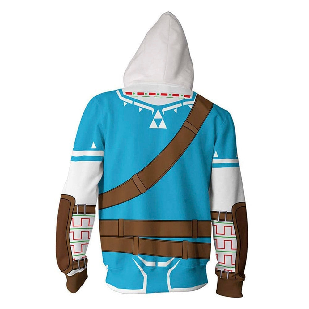 Herren Hoodie Preppy Style Zelda Popluar Game Casual Fashion