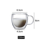 150/250/350/450ml Heat Resistant Double Wall Coffee Cup