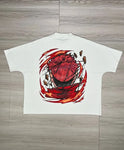 Oversized Anime Cartoon Print Short-sleeved T-shirt For Men