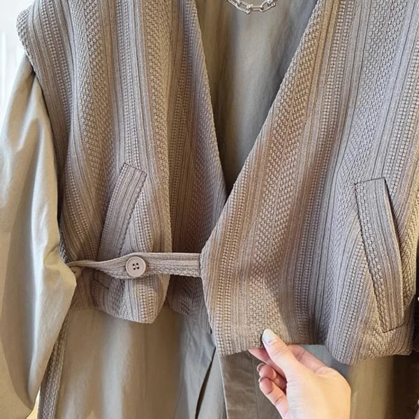 Womens Knit Two Piece Set V Neck Button Shirt Oversized Plus Size