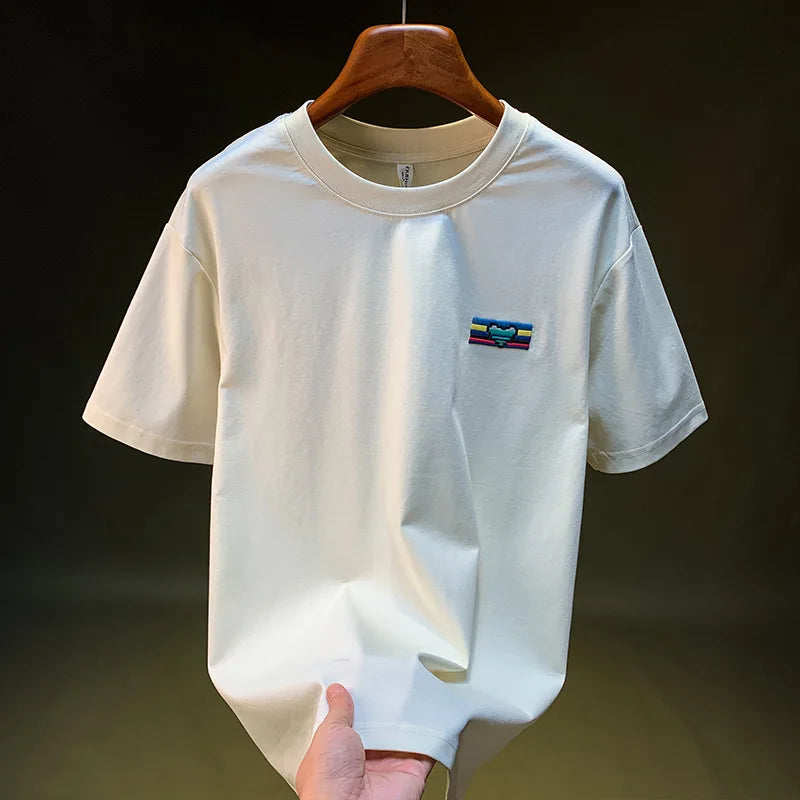 Loose Fit T-Shirt Men’s 2025 – Hand Drawn Print Street Style