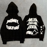 Gothic Pullover Hoodie Y2K Hoodies Men Hip-hop