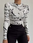 T Shirt Streetwear Y2k Accessories Undershirt Abstraction Women Pullover
