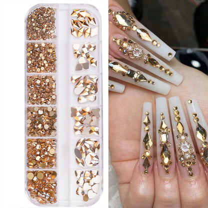 Round White Pearl Nail Beads