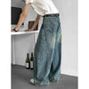 Men Baggy Jeans Wide Leg Unisex Streetwear Hip Hop Dance Pants Loose Fit
