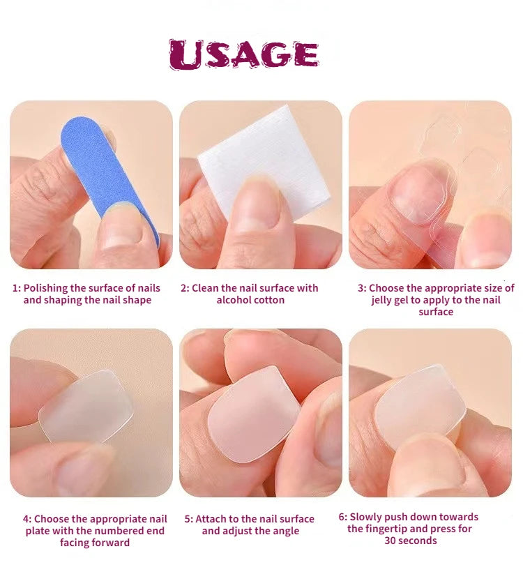 Nials Ballet Style Grace French Handmade 3D Medium Almond