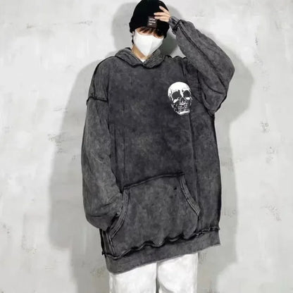 Sweatshirts for Man Hoodies Graphic Men's Clothing Hooded Skull