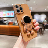 Astronaut Foot Stand Phone Case For iPhone